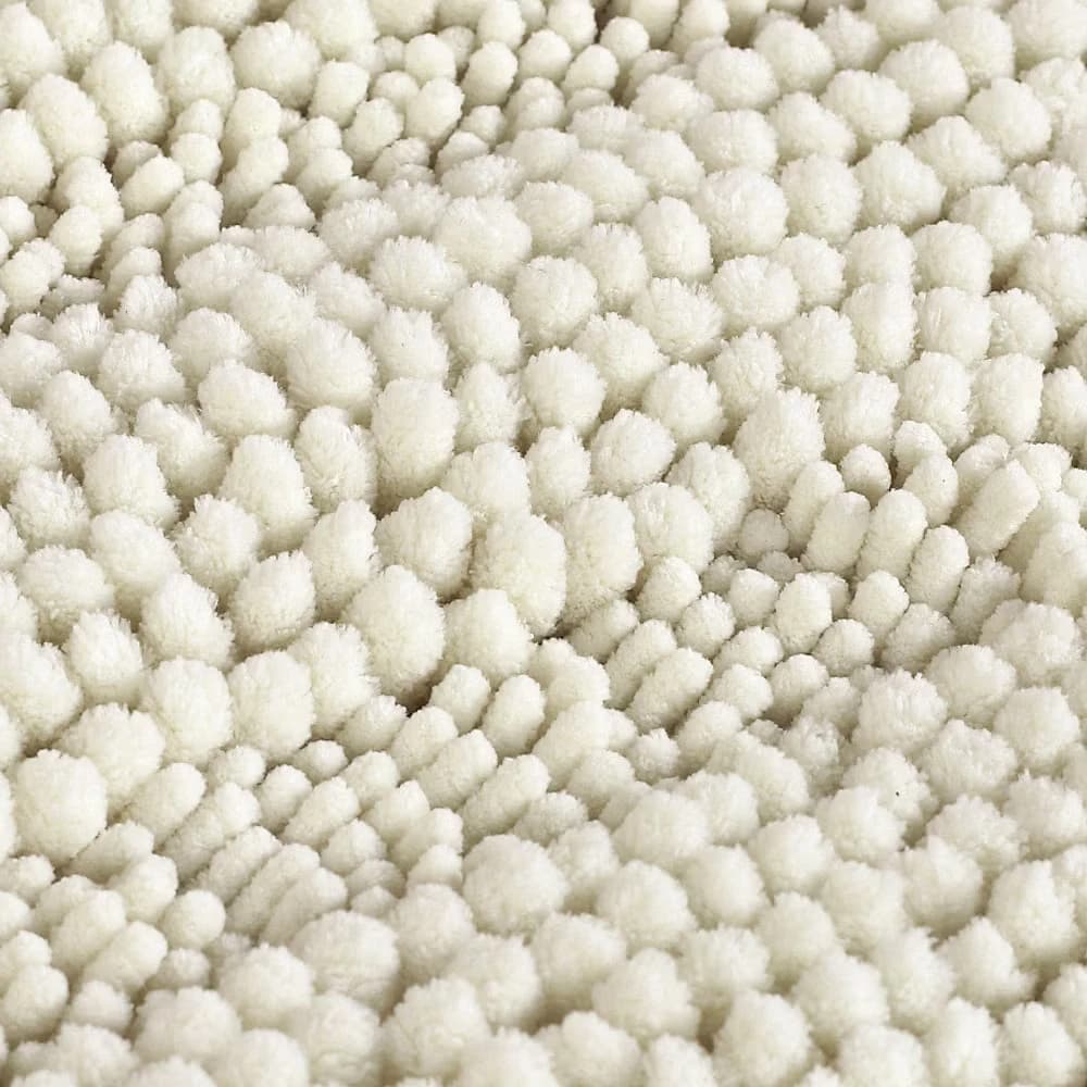 H.Versailtex 1 Piece Extra Thick Chenille Striped Pattern Shaggy Bath Rugs - Image 1