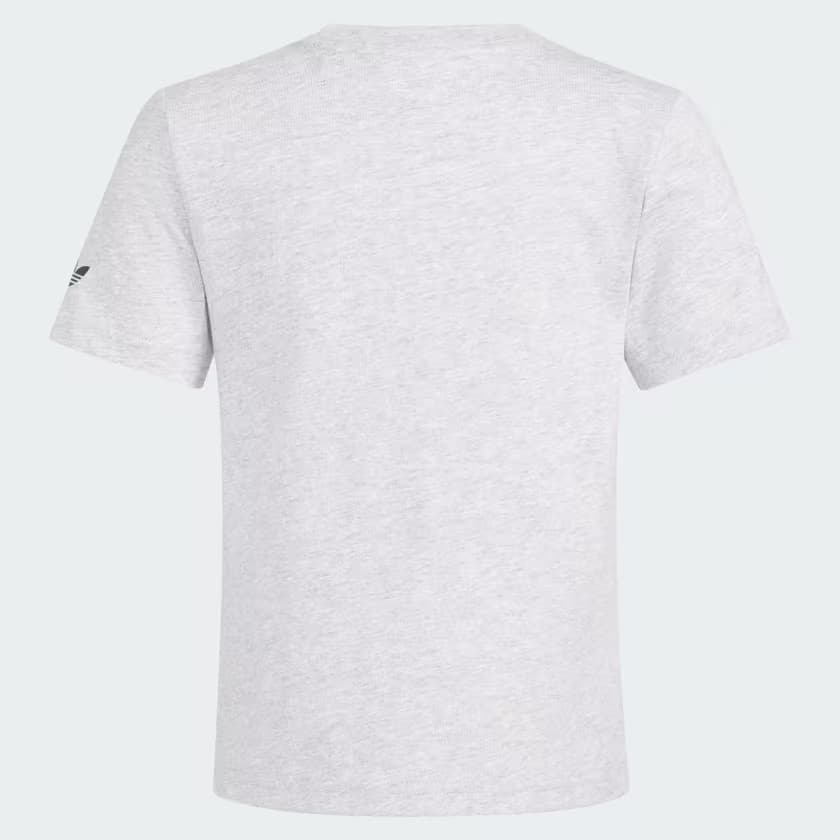 adidas Kids' 3S FIREBIRD SHORT HTR TEE SET - Medium Grey Heather - Size 4 - Image 3