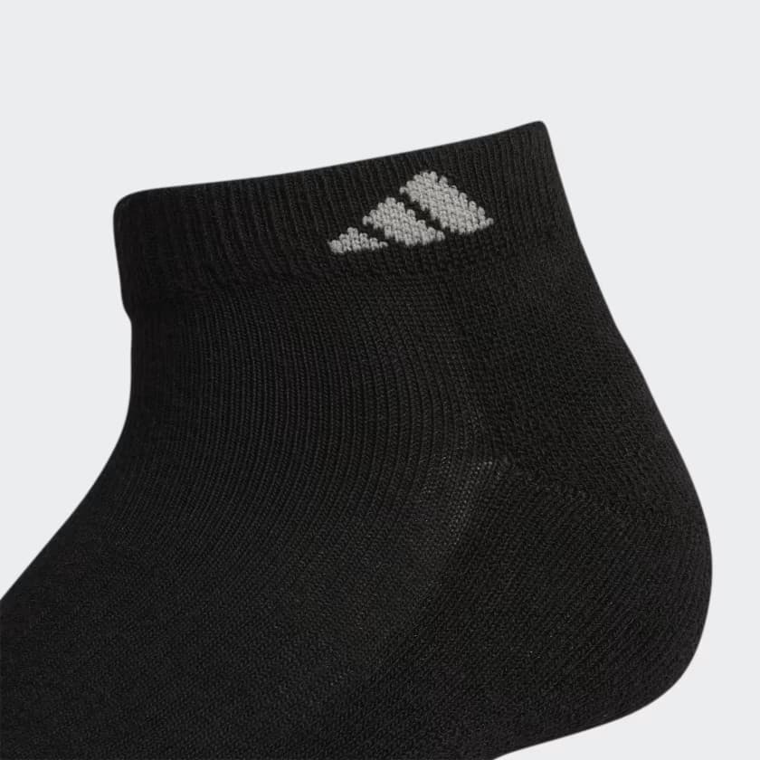 adidas Women's Athletic Cushioned Low-Cut Socks 6 Pairs - Black - Size M - Image 3
