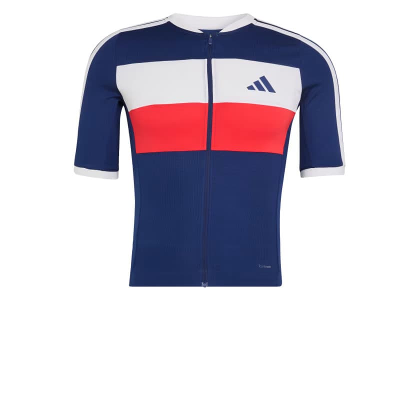adidas Men's TEMPO MERINO CYCLING JERSEY - Dark Blue - Size L - Image 7