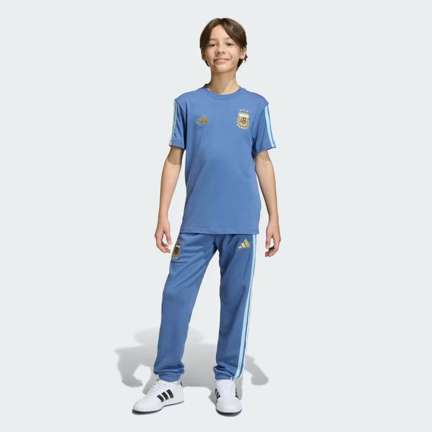 adidas Kids' Argentina DNA T-Shirt Kids - Crew Blue - Size XL - Image 5