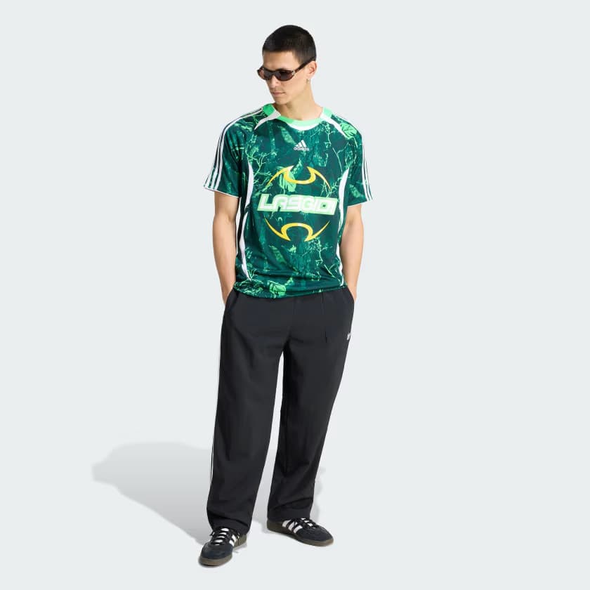 adidas Men's Graphic Jersey - Screaming Green/Aurora Ivy/Collegiat - Size M - Image 3