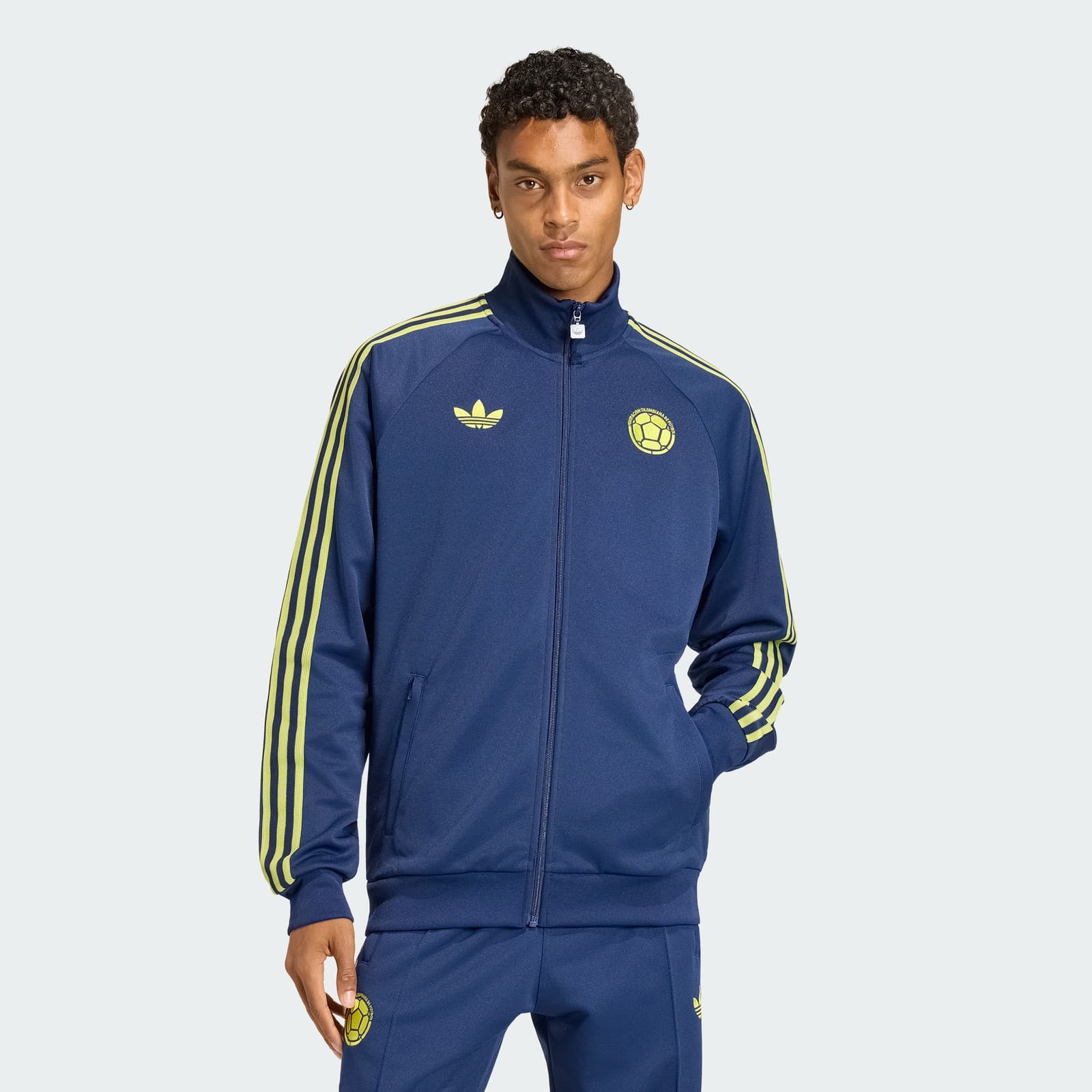 adidas Men's Colombia Originals Track Top - Team Navy Blue 2 - Size M - Image 1