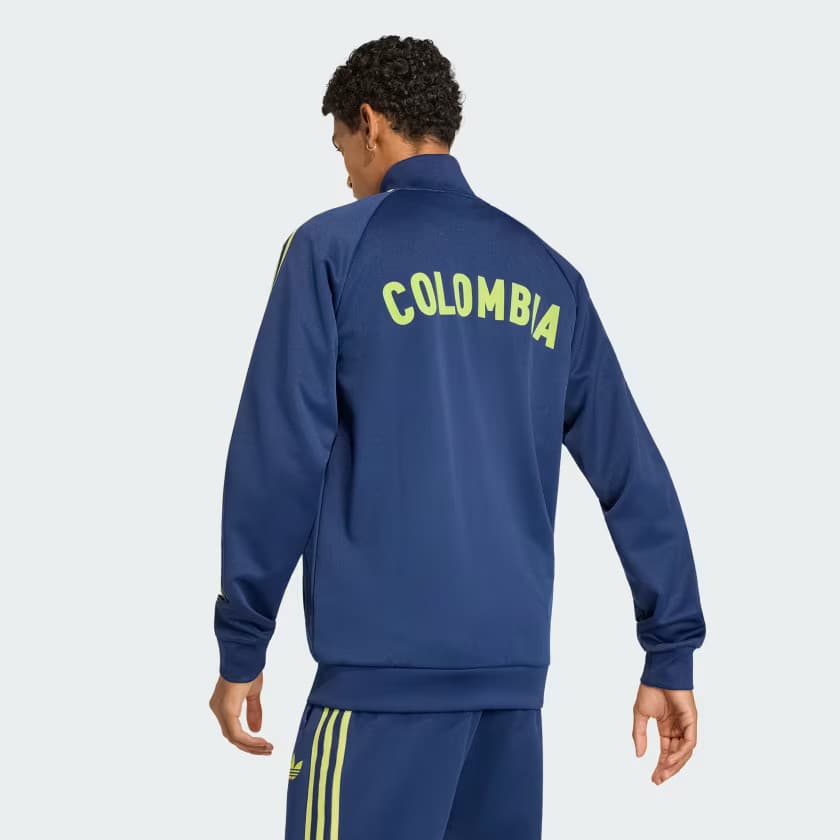 adidas Men's Colombia Originals Track Top - Team Navy Blue 2 - Size M - Image 2