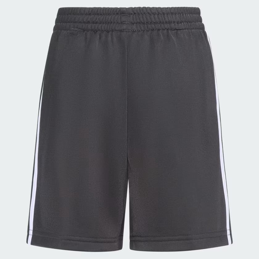 adidas Kids' 3S FIREBIRD SHORT HTR TEE SET - Medium Grey Heather - Size 4 - Image 6