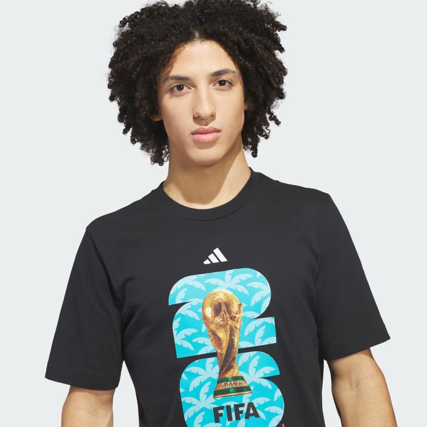 adidas Men's FIFA World Cup 26™ Host City Miami Graphic T-Shirt - Black - Size S - Image 4
