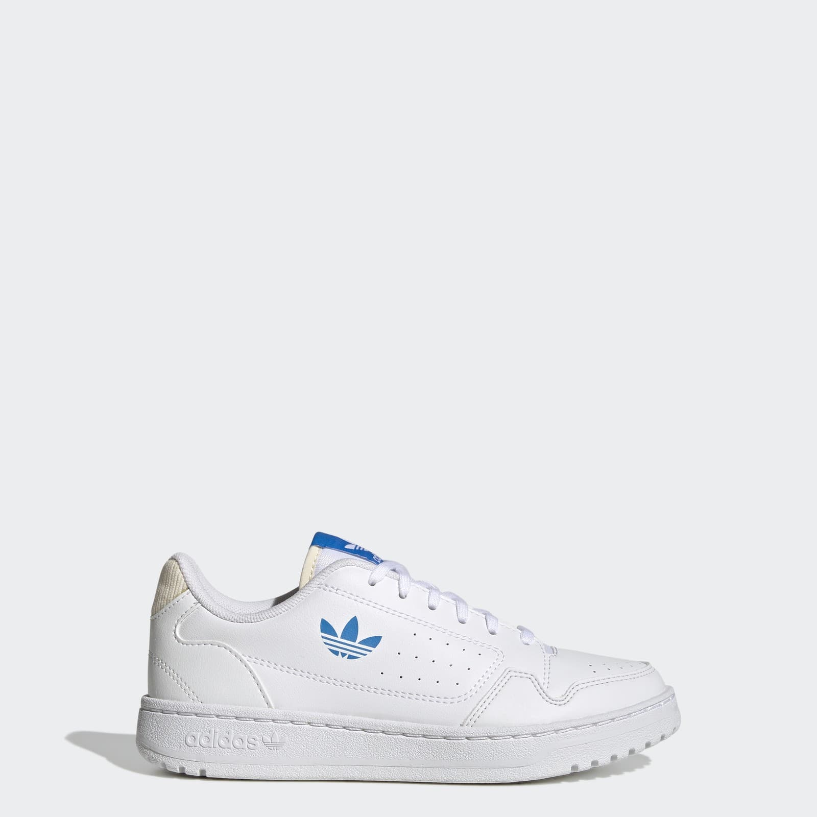 adidas Kids' NY 90 J - Cloud White/Blue Rush/Ecru Tint - Size 6.5 - Image 1