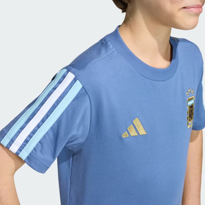 adidas Kids' Argentina DNA T-Shirt Kids - Crew Blue - Size XL - Image 7