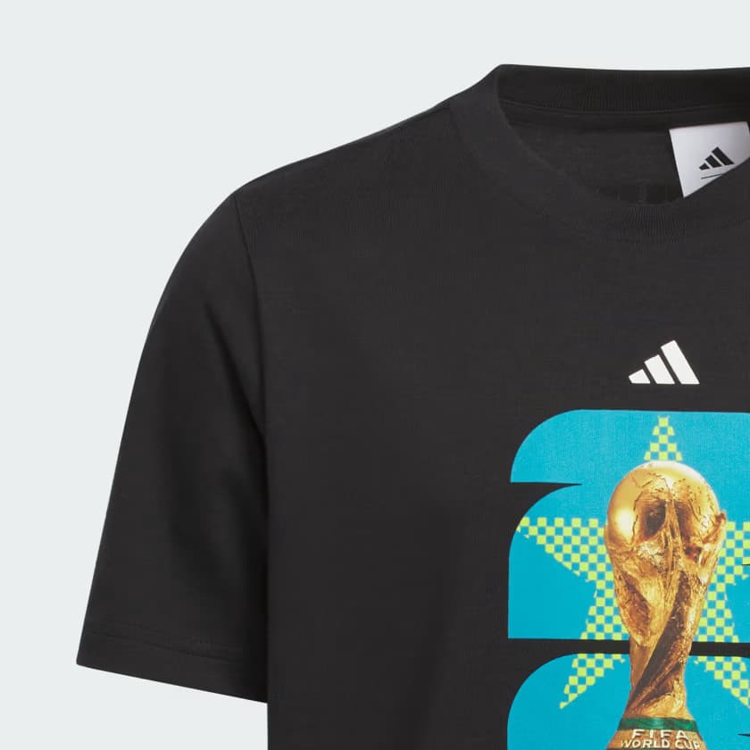 adidas Kids' FIFA World Cup 26™ Host City Dallas T-Shirt - Black - Size M - Image 3
