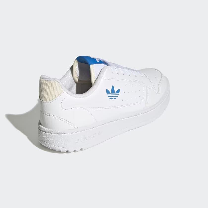 adidas Kids' NY 90 J - Cloud White/Blue Rush/Ecru Tint - Size 6.5 - Image 6
