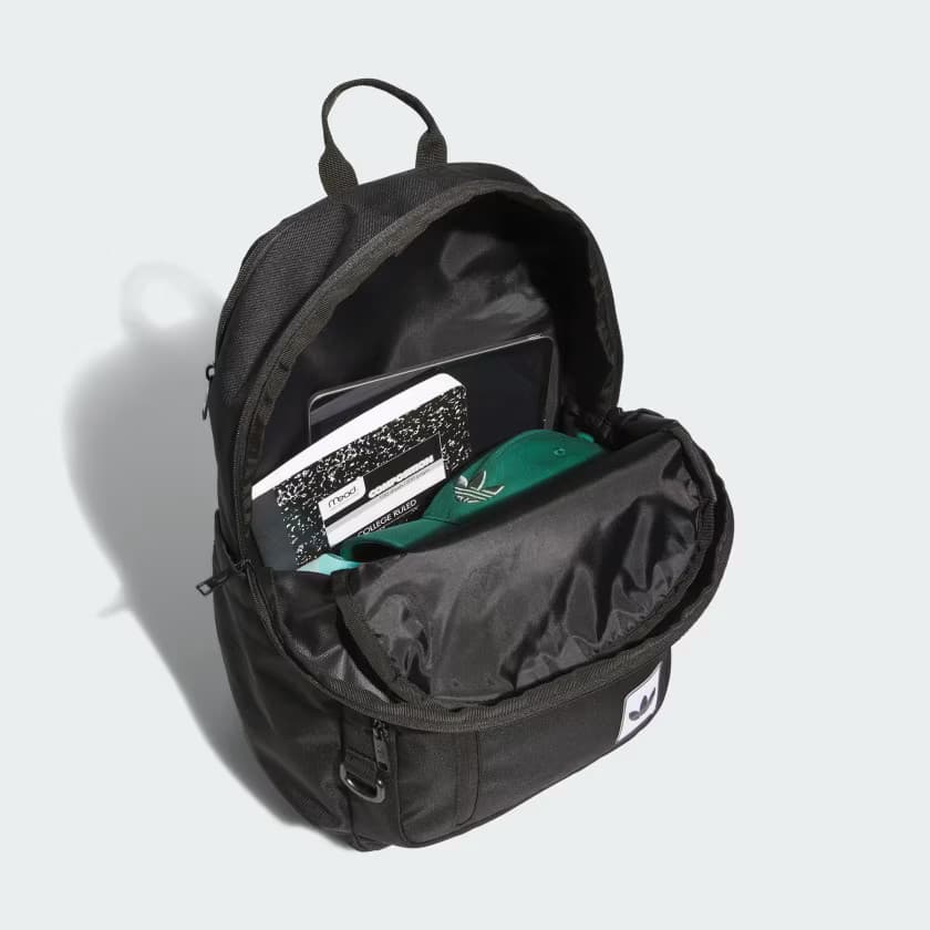 adidas Men's ORI PREMISE PREMIUM BACKPACK - Black/White - Size OSFA - Image 2