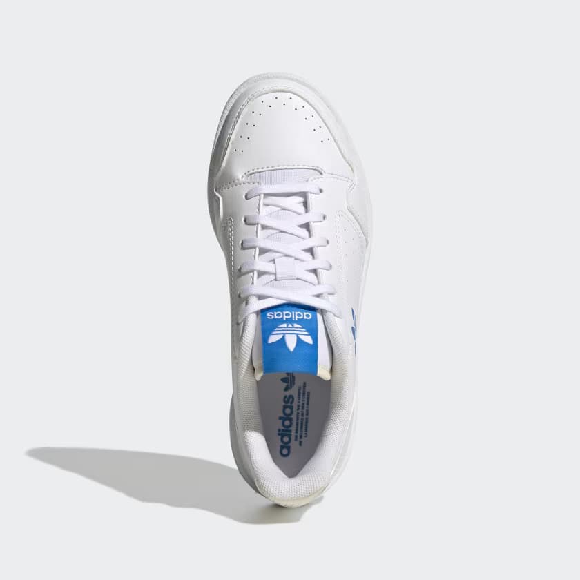 adidas Kids' NY 90 J - Cloud White/Blue Rush/Ecru Tint - Size 6.5 - Image 3