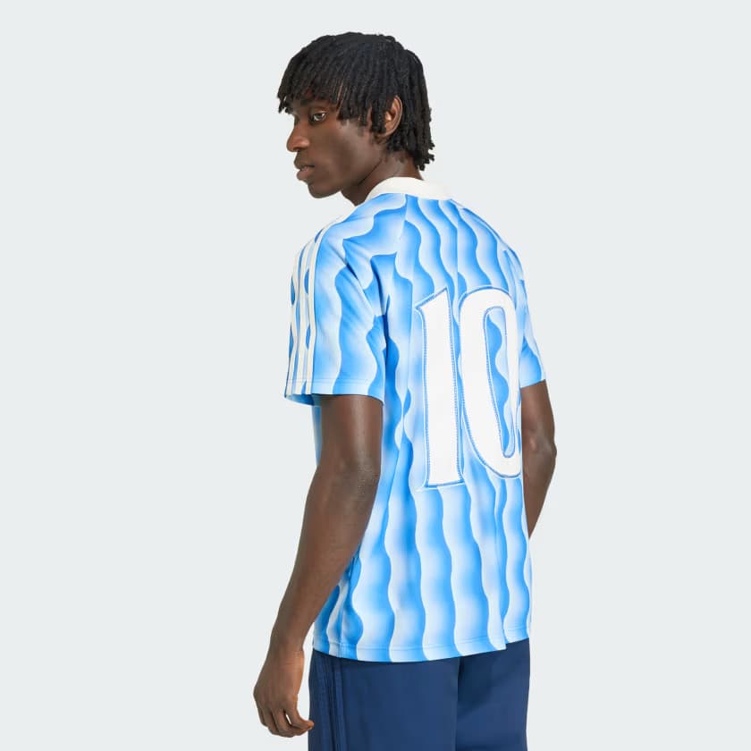 adidas Men's ORIGINALS SUMMER GLOW JERSEY - Blue - Size 2XL - Image 2