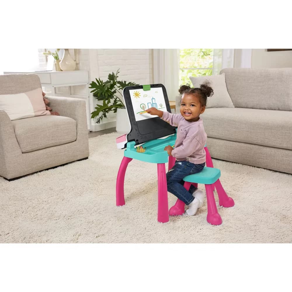VTech Explore & Write Deluxe Activity Desk - Pink - Image 5