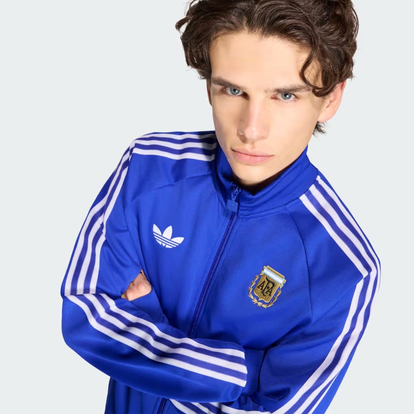adidas Men's Argentina Originals Track Top - Lucid Blue - Size XL - Image 4