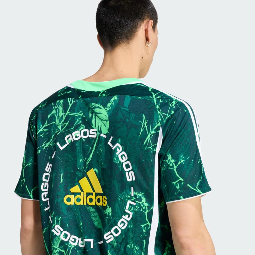 adidas Men's Graphic Jersey - Screaming Green/Aurora Ivy/Collegiat - Size M - Image 5