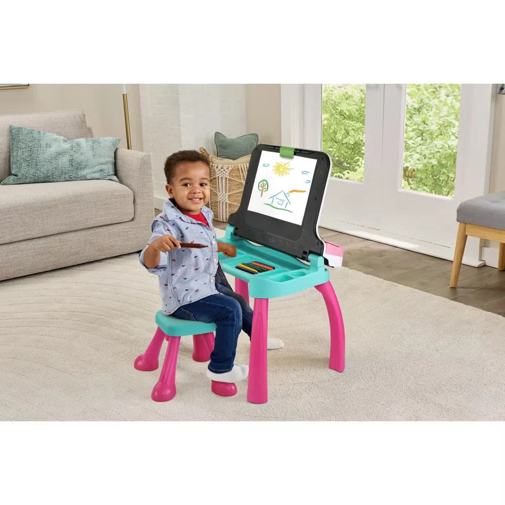 VTech Explore & Write Deluxe Activity Desk - Pink - Image 3