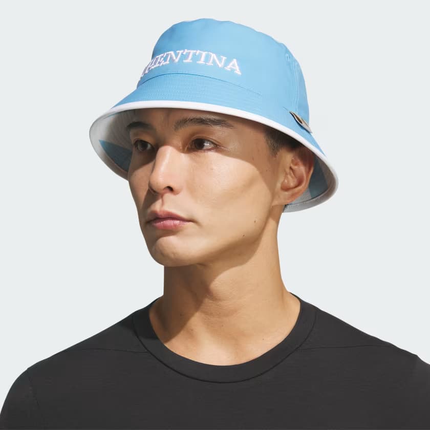 adidas Men's Men's Argentina Fan Bucket - Light Blue/Icey Blue/White - Image 2
