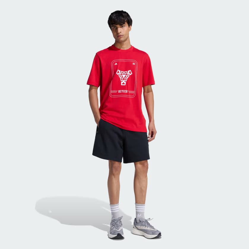 adidas Men's Mexico DNA T-Shirt - Better Scarlet - Size XL - Image 3