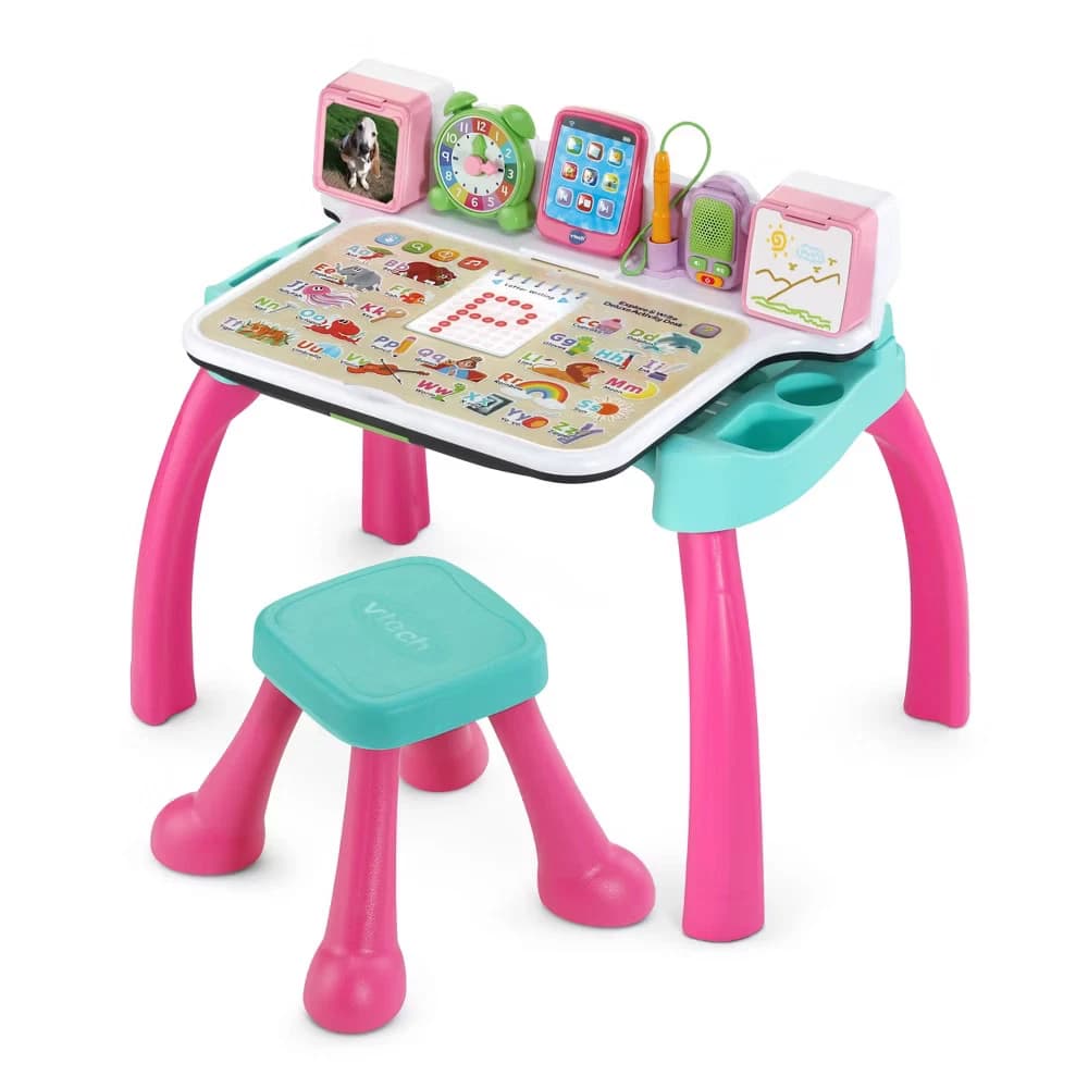 VTech Explore & Write Deluxe Activity Desk - Pink - Image 4