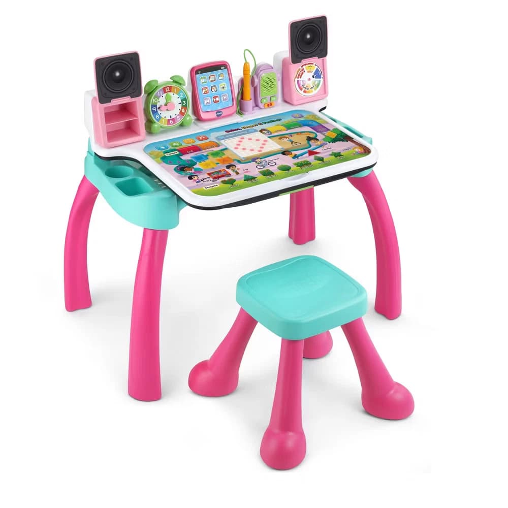 VTech Explore & Write Deluxe Activity Desk - Pink - Image 1