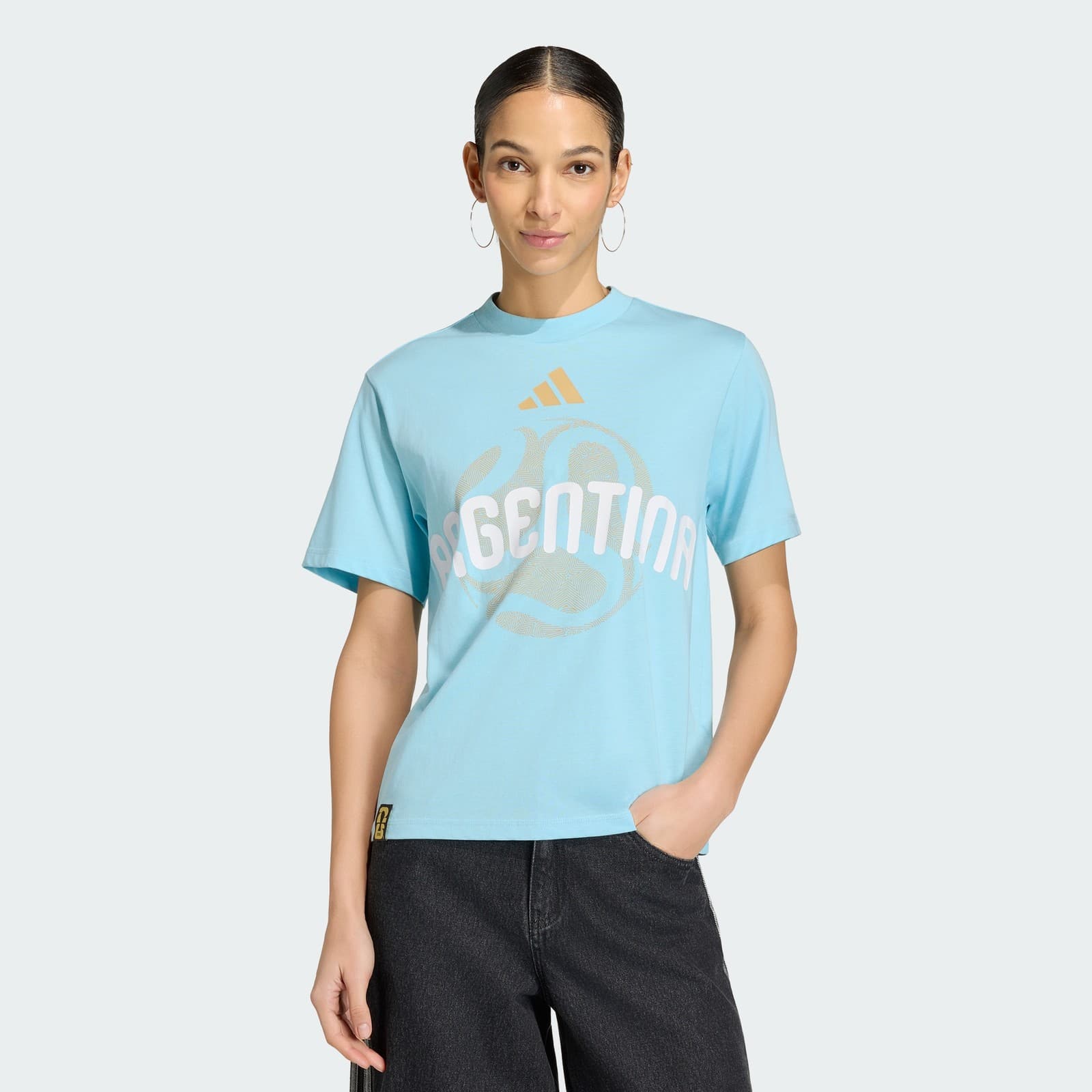 adidas Women's FIFA World Cup 26™ Argentina T-Shirt - Icey Blue - Size XS - Image 1