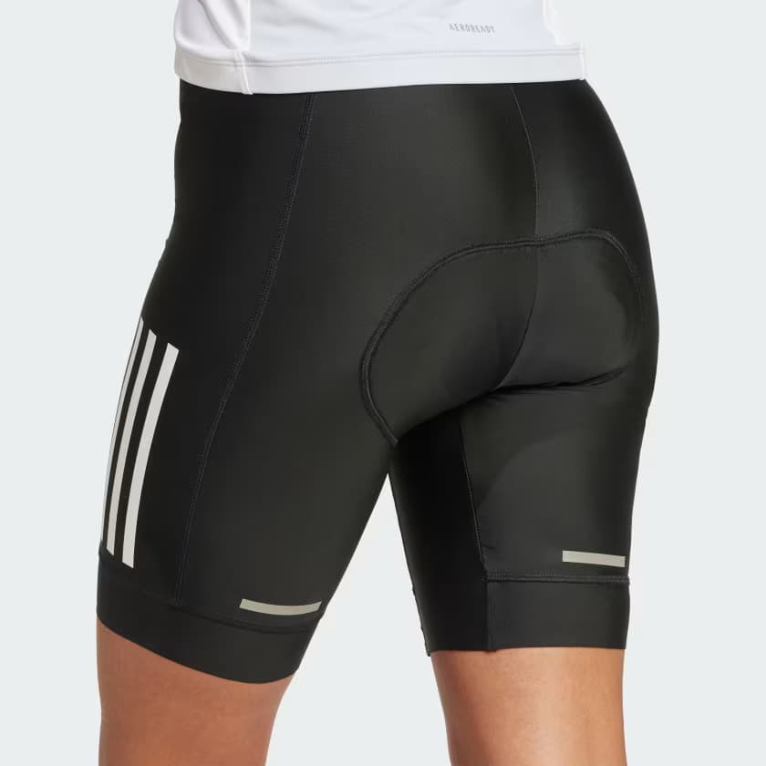 adidas Women's Essentials 3-Stripes Padded Cycling Shorts - Black - Size XS - Image 6