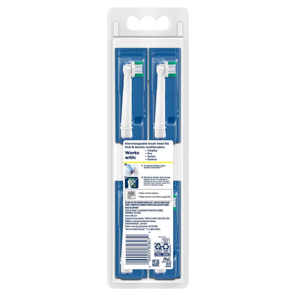 Oral-B FlossAction Electric Toothbrush Replacement Brush Heads - 4ct - Image 3