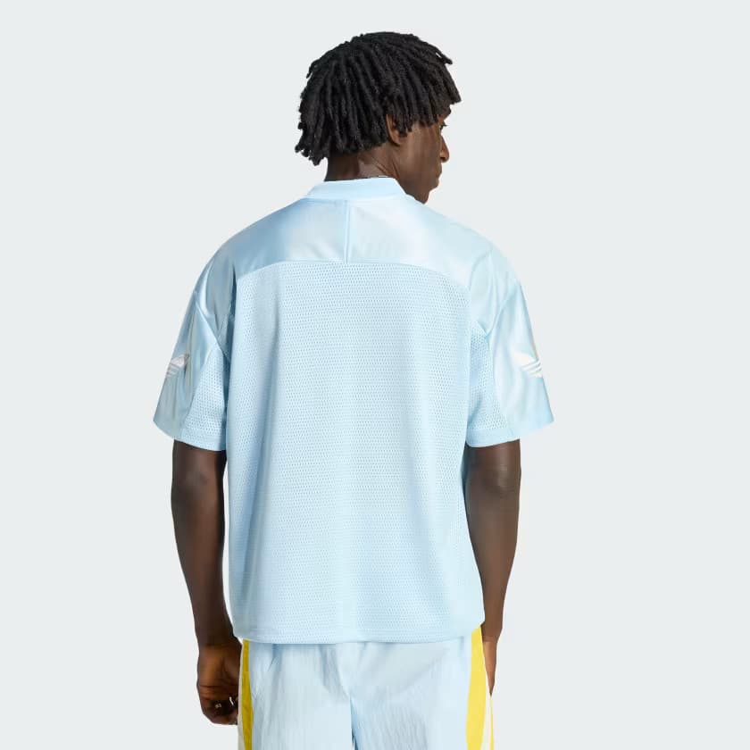 adidas Men's ORIGINALS FOOTBALL JERSEY - Ice Blue - Size XL - Image 2