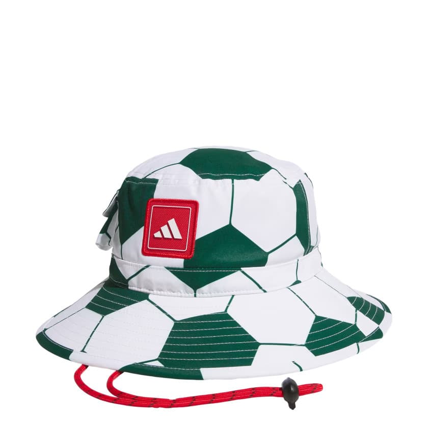 adidas Men's Unisex Mexico Ball Boonie - Team Dark Green/Scarlet/White - Image 4