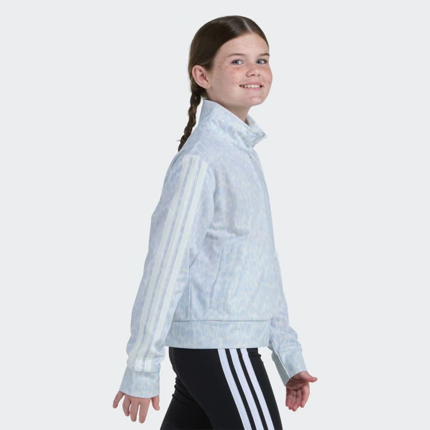 adidas Kids' AOP 3S TRICOT JACKET - Clear Sky - Size L - Image 4