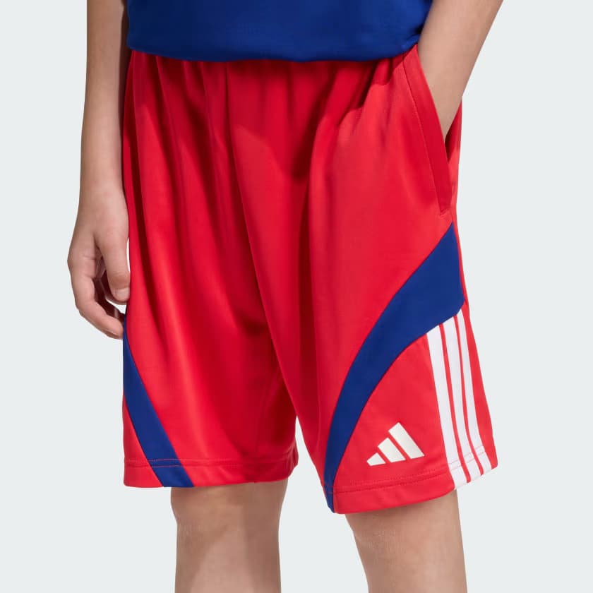 adidas Kids' House of Tiro Shorts - Pure Ruby/White/Mystery Ink - Size L - Image 6