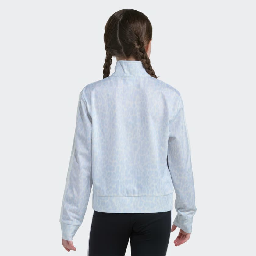 adidas Kids' AOP 3S TRICOT JACKET - Clear Sky - Size L - Image 3