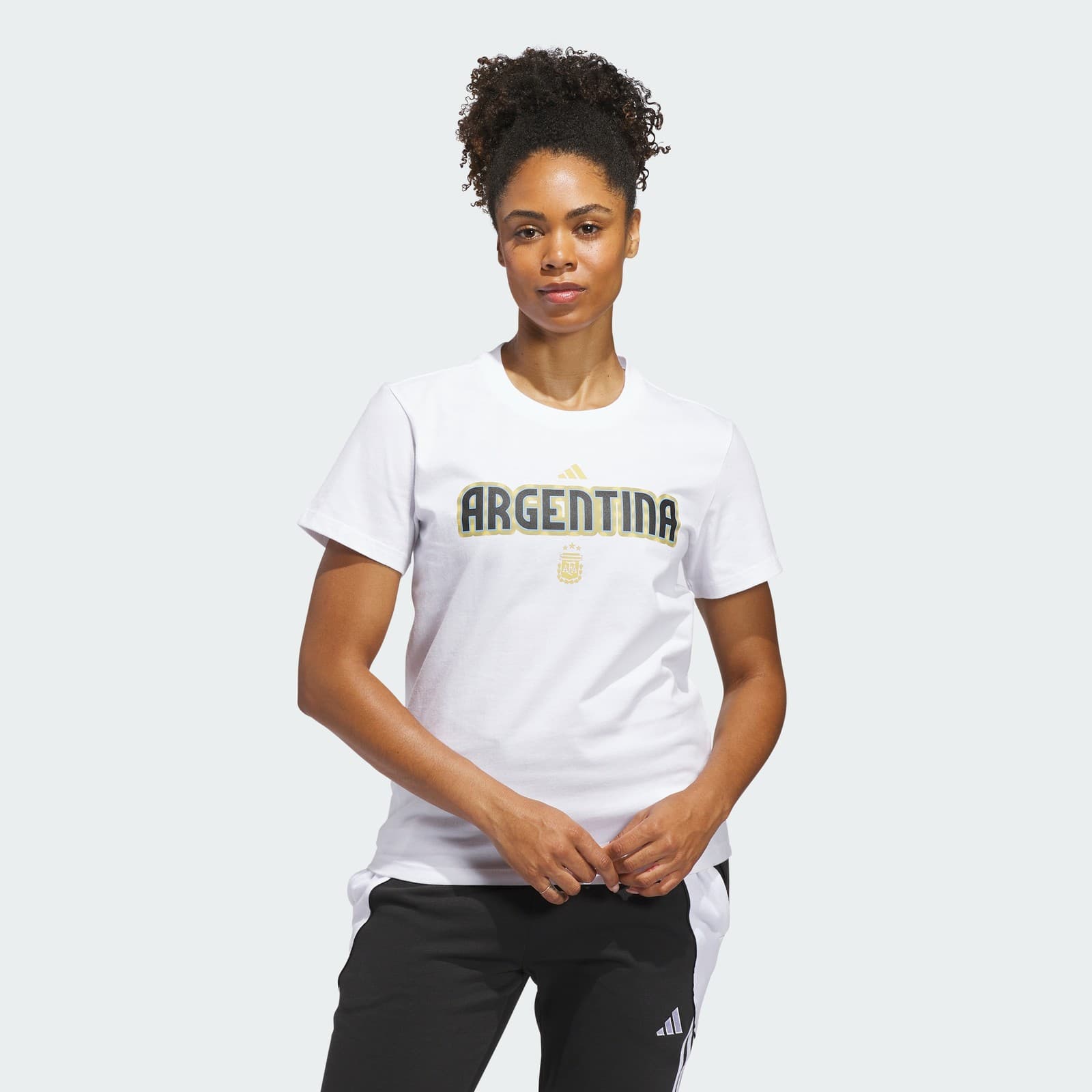 adidas Women's World Cup 26 Argentina Home Graphic Tee - White - Size S - Image 1