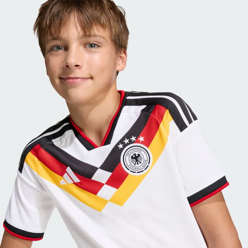 adidas Kids' Germany 26 Home Kids Jersey - White - Size M - Image 6