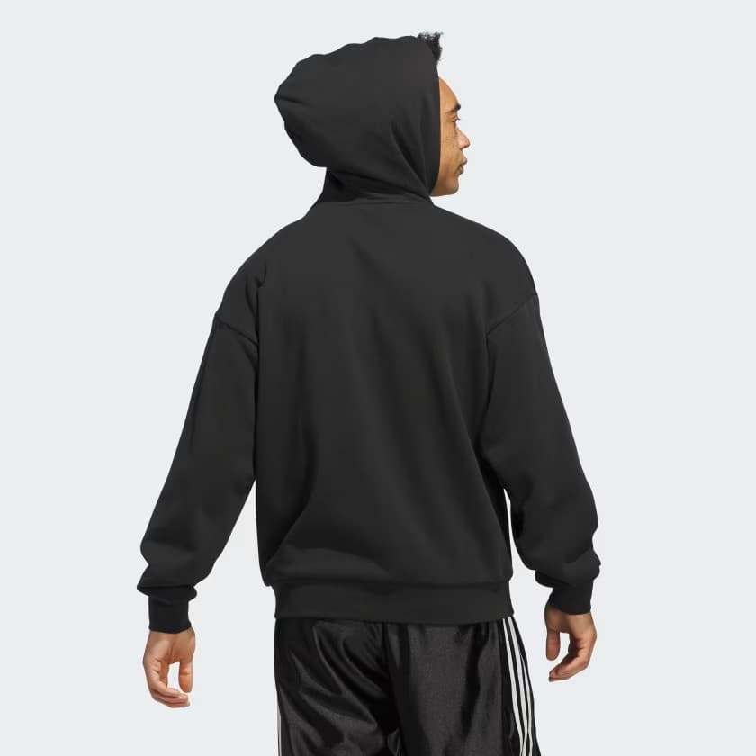 adidas Men's OG FOUN. HOODIE - Black - Size XS - Image 4