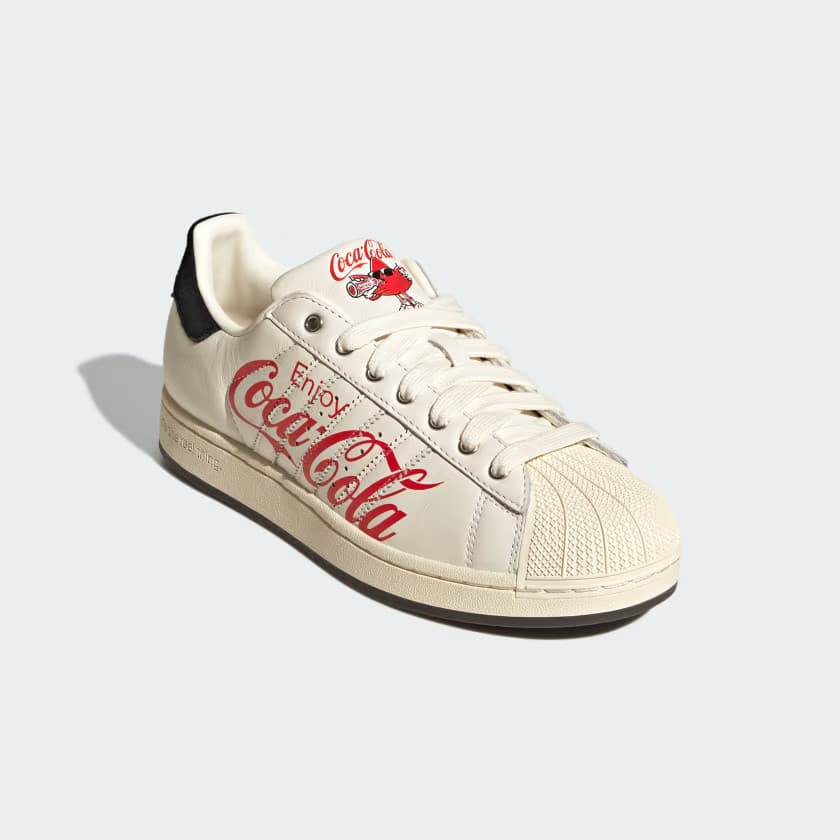 adidas Men's X COCA-COLA SHOES - Core White/Core Black/Cream White - Size 13 - Image 4