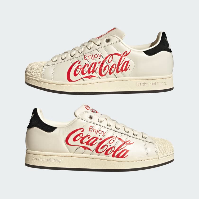 adidas Men's X COCA-COLA SHOES - Core White/Core Black/Cream White - Size 13 - Image 6