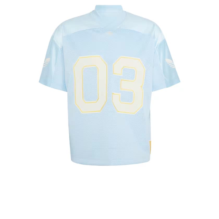 adidas Men's ORIGINALS FOOTBALL JERSEY - Ice Blue - Size XL - Image 6