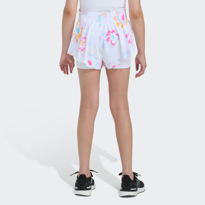 adidas Kids' AOP FLOWY SHORTS - White - Size M - Image 3