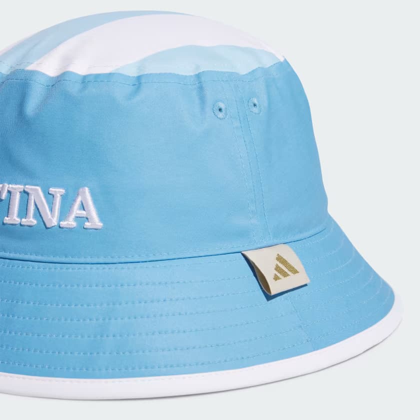 adidas Men's Men's Argentina Fan Bucket - Light Blue/Icey Blue/White - Image 3