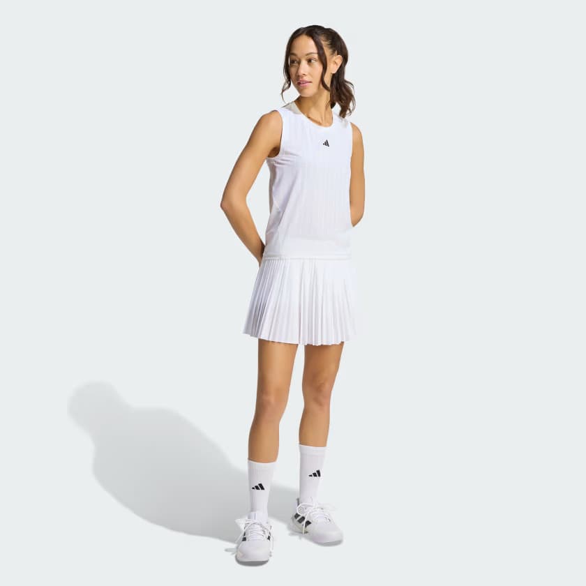 adidas Women's TENNIS CLIMACOOL+ TANK PRO - White - Size S - Image 3
