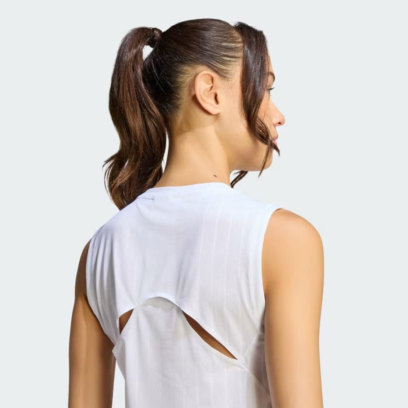 adidas Women's TENNIS CLIMACOOL+ TANK PRO - White - Size S - Image 5
