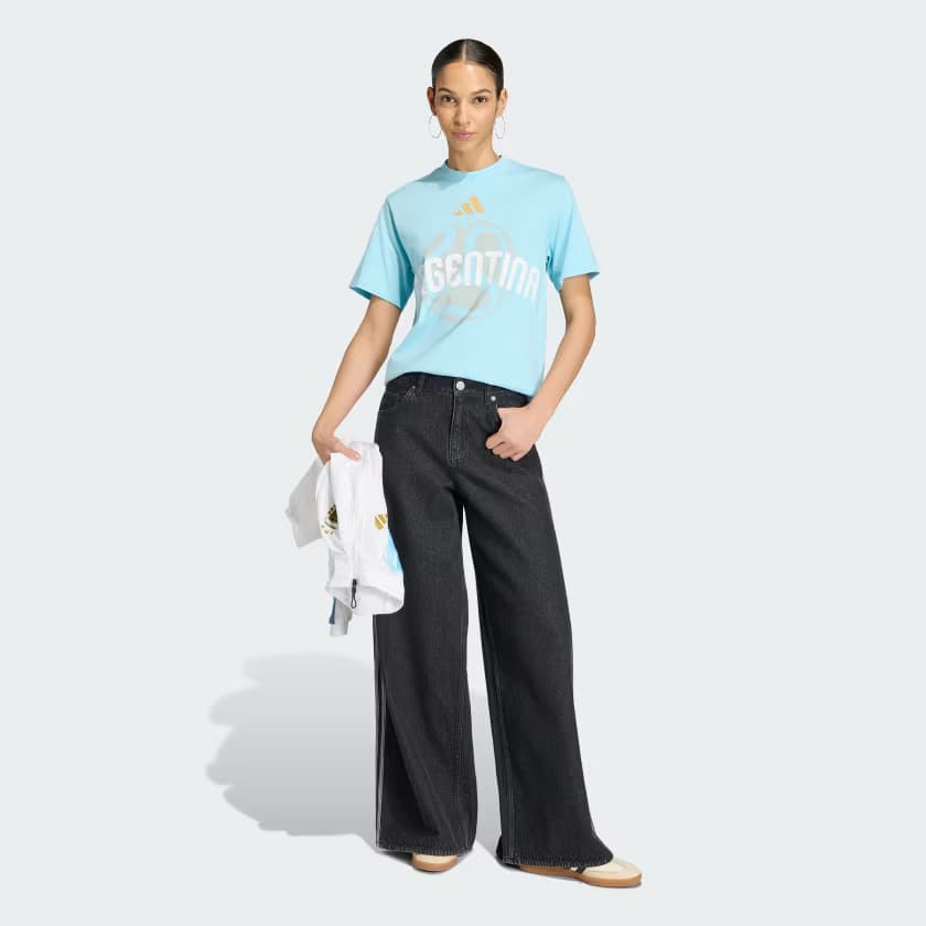 adidas Women's FIFA World Cup 26™ Argentina T-Shirt - Icey Blue - Size XS - Image 3