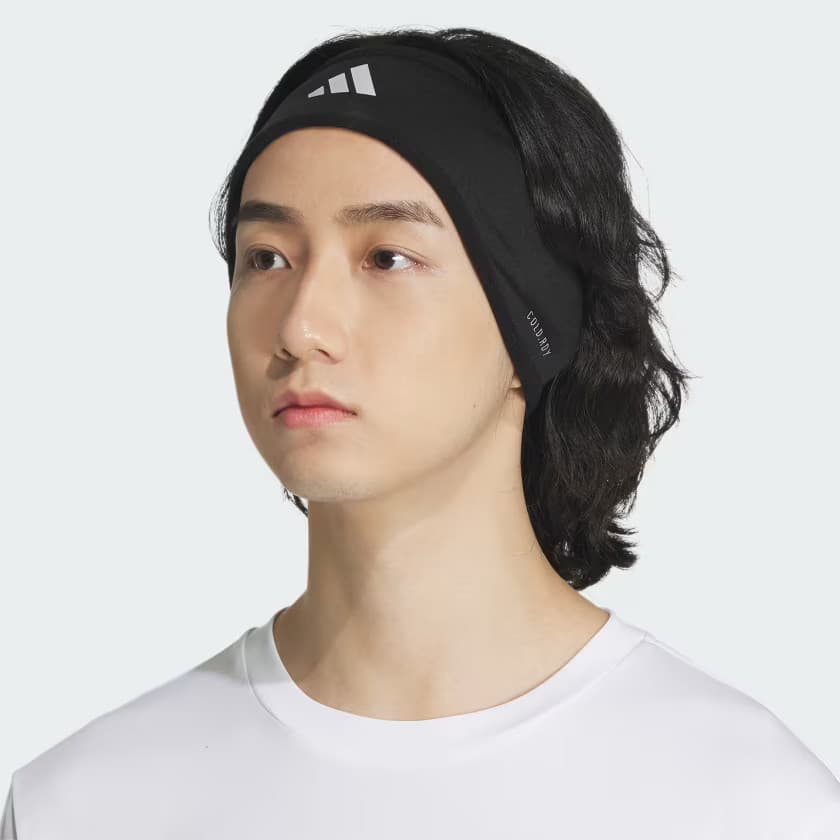 adidas Men's Alphaskin Headband - Black/Reflective Silver - Image 4