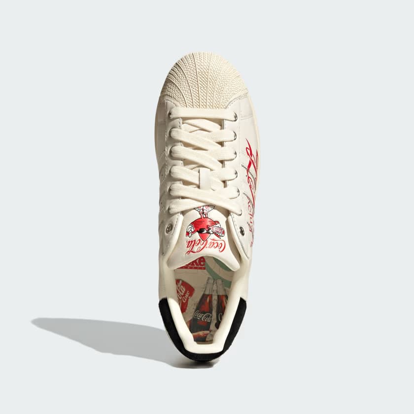 adidas Men's X COCA-COLA SHOES - Core White/Core Black/Cream White - Size 13 - Image 2