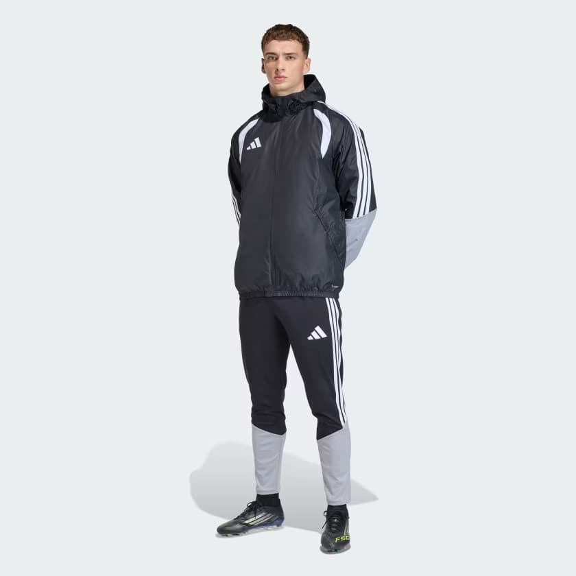 adidas Men's Tiro 26 Competition All Jacket - Black/Light Onix/White - Size M - Image 4