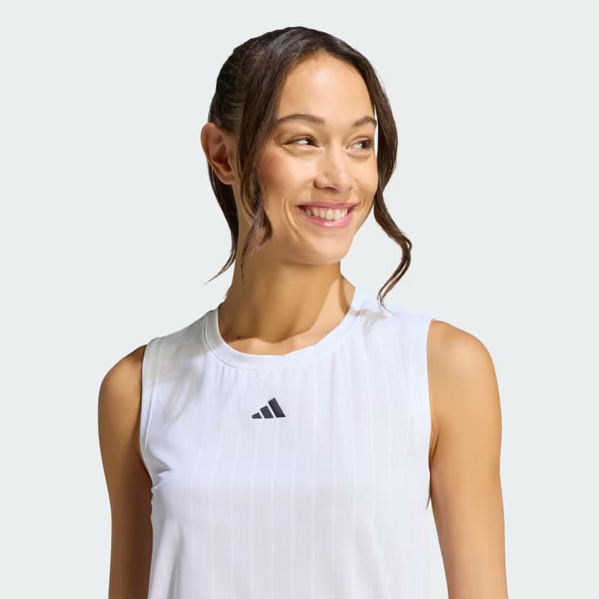 adidas Women's TENNIS CLIMACOOL+ TANK PRO - White - Size S - Image 4