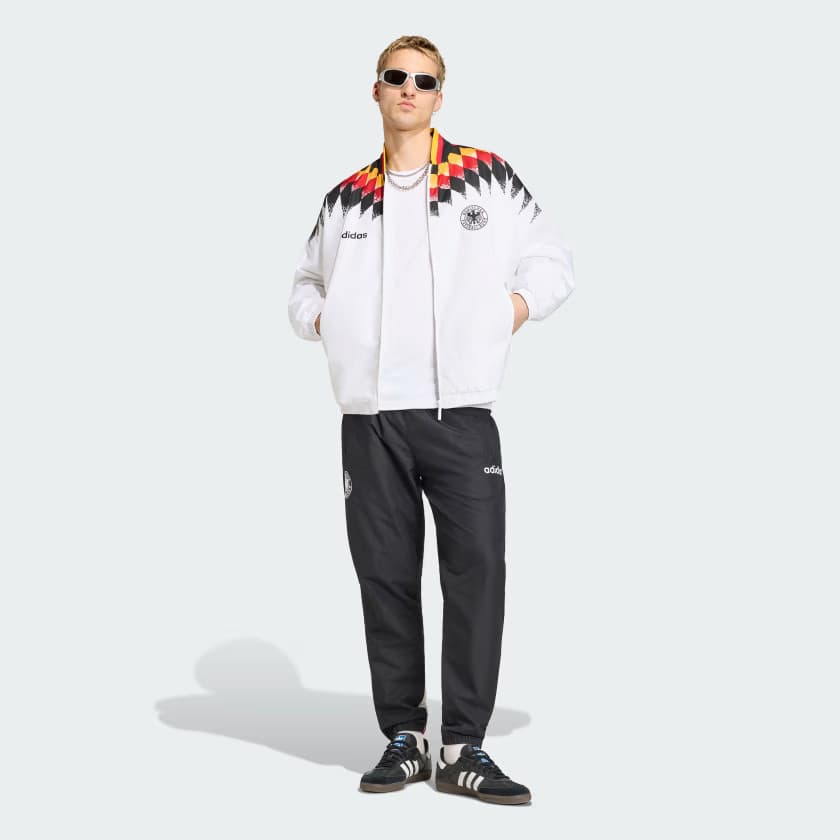 adidas Men's Germany Track Pants 1994 - Black - Size XL - Image 3