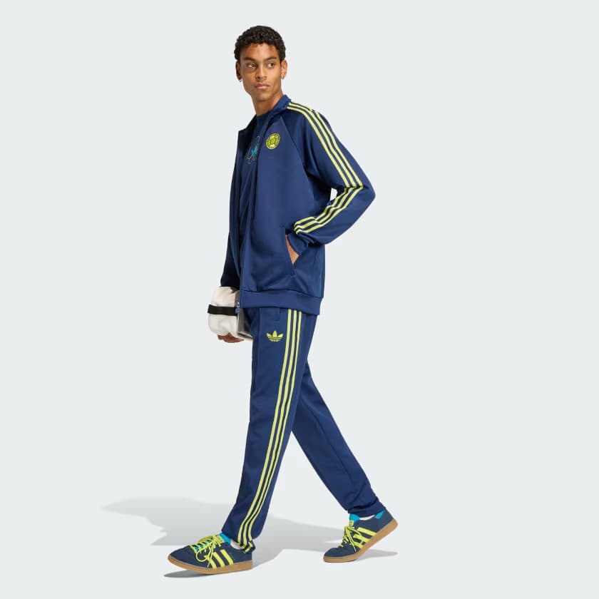 adidas Men's Colombia Originals Track Top - Team Navy Blue 2 - Size M - Image 3